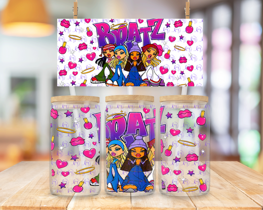 Colorful UV DTF cup-wrap designs from FEJ Creations